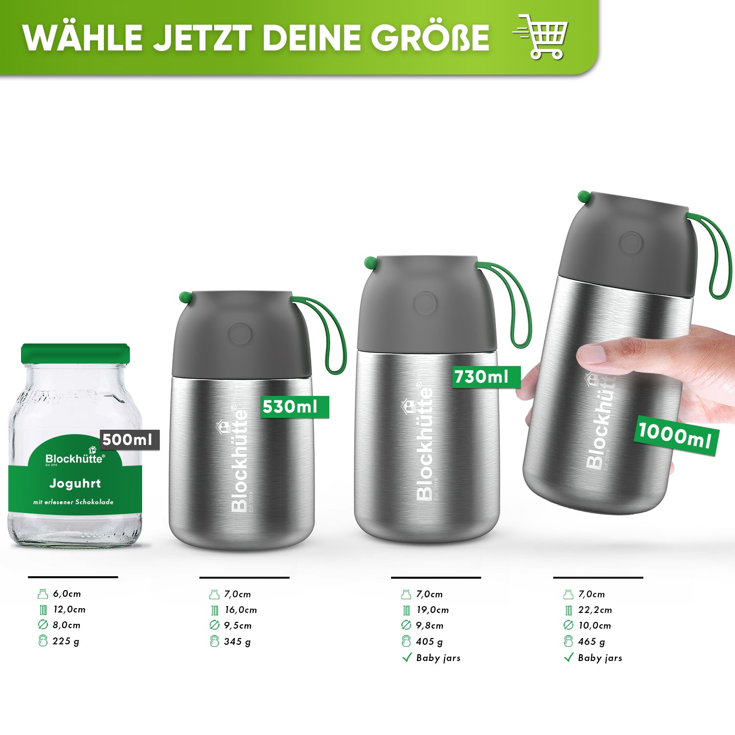 Edelstahl Thermobehälter mit Anti - Vakuum Stöpsel - Blockhütte - gratis Göffel  fullalyfe thermobehälter thermobox für essen warm suppenbehälter to go babybrei warmhaltebox thermobehälter für speisen isolier speisegefäß isolierbecher essen essen warmhaltebox thermobox für babybrei thermo lunchbox baby thermodose isolierbehälter essensbehälter thermobecher wayeee